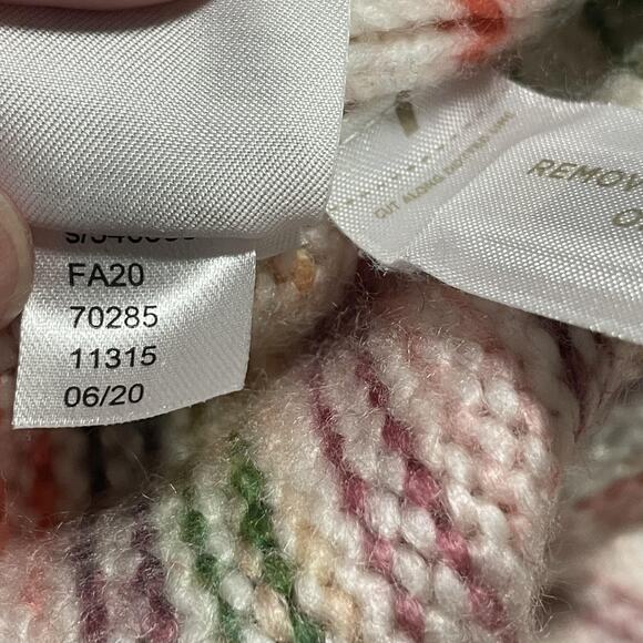 LOFT Lou & Grey Sweater Womens XS/S White Multicolor Stripe Knit Pullover Soft - Picture 6 of 8